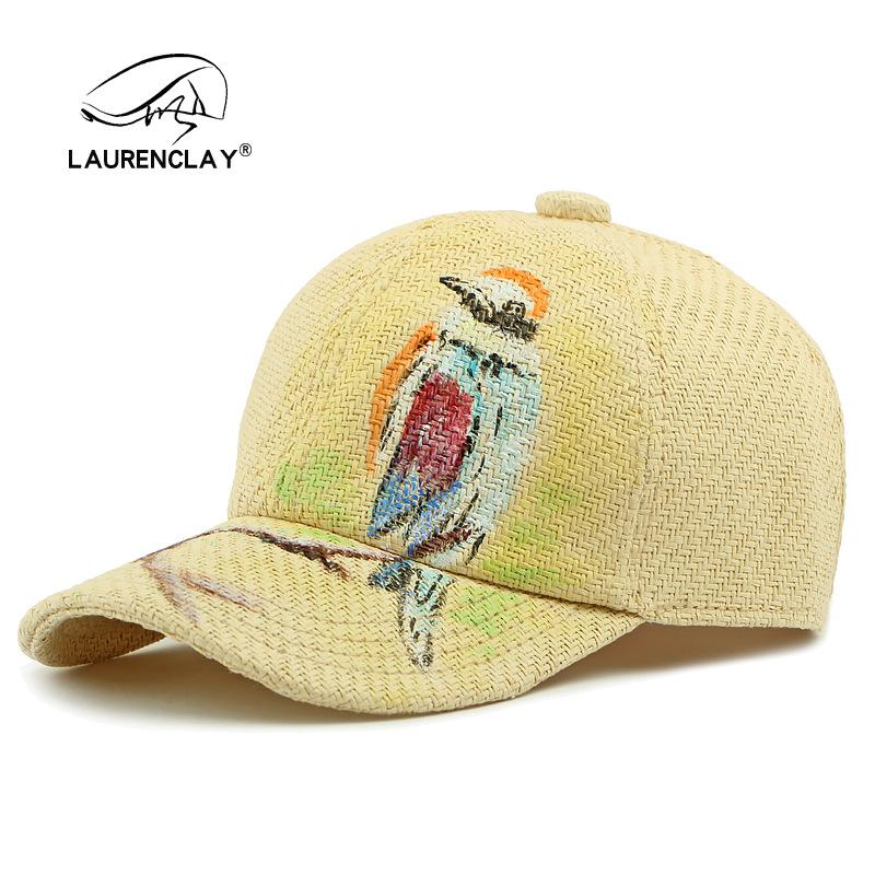 Hat Men's Sunscreen Visor Hat Personalized Graffiti Hand-painted Cap Women's Summer Straw Hat Baseball Cap