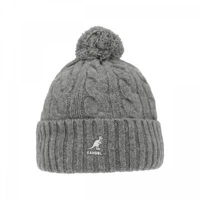 Căciulă Kangol K4460sm Gri Tricot Cablu cu Ciucure