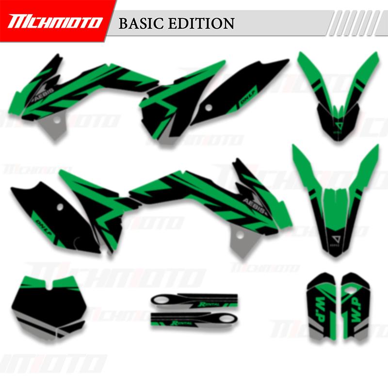 MCHMFG Full Graphics Decals Stickers For KTM SX 85 SX85 2013 2014 2015 2016 2017 Motorcycle Background Number Name