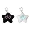 Adorable Starfish Sturdy Plush Keychain Lovely Bag Charm Accessory Portable for Girls Teens Couples Daily Casual Use