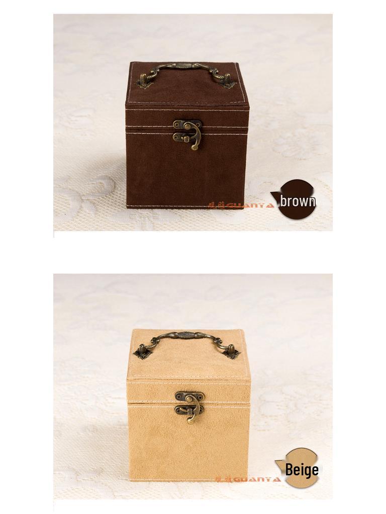 GUANYA Velvet Three-Layer Jewelry Box, Available In Various Colors