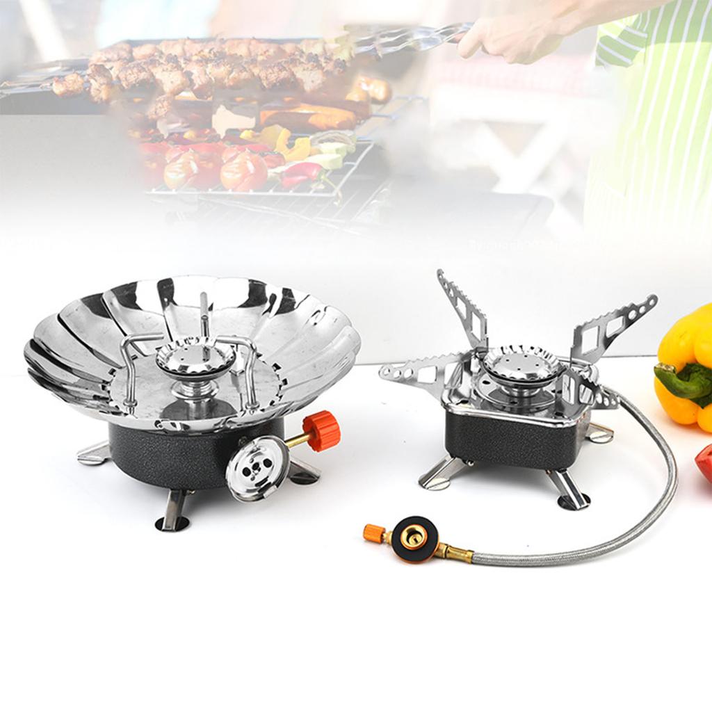 Compact Camping Gas Stove Portable Outdoor Stove Easy To Use Foldable Stove Perfect for Camping Hiking and Picnics