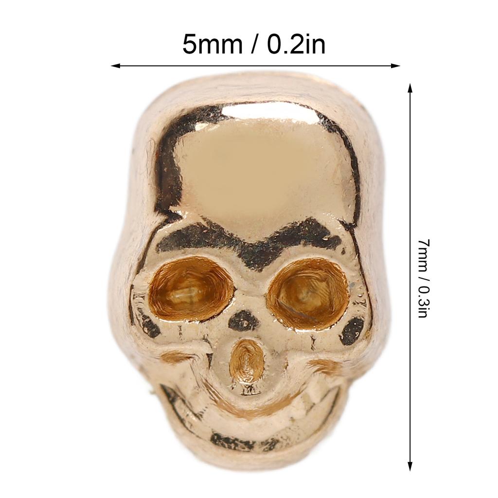 200 Sets Skull Rivets Butiful Fashionable Skull Stud Accessories for Shoes Clothing Bags