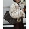 New cowhide tote bag large-capacity shoulder bag commuter leather women's bag simple niche armpit bag