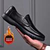 Herren Freizeitschuhe aus Leder weiche Sohle weiche Oberfläche Herren bequeme atmungsaktive Vaterschuhe bequeme und leichte Überschuhe