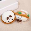 Plush Cartoon Ramen Bowl Toy with Ball Chain Stuffed Lamian Noodles Doll Keychain Pendant Bag Charm Backpack Hanging