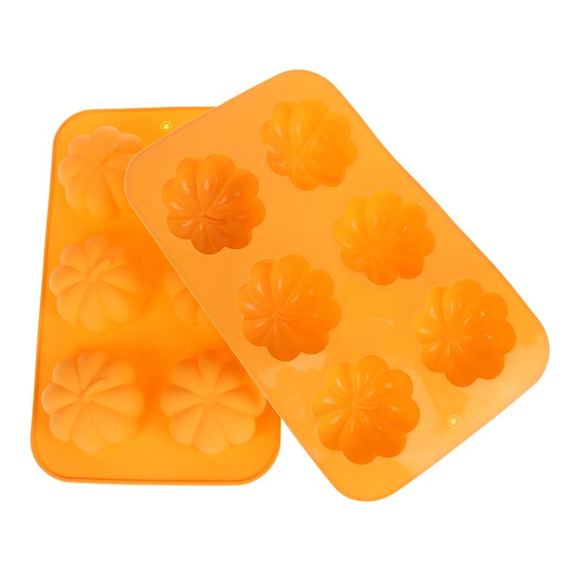 Pumpkin Silicone Molds Thanksgiving Fall Theme Ice Cube Tray Silicone Mold Muffin Chocolate Harvest Cake Baking Decoration Mould