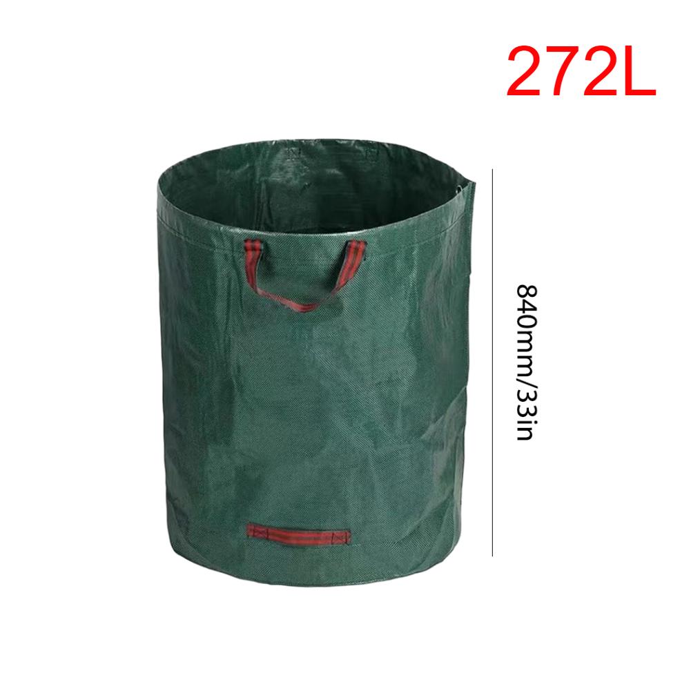 50/100/200/300/400/500L Garden Waste Bag Reusable Large Capacity Garden Bag Waterproof Leaf Sack Storage Collection Container