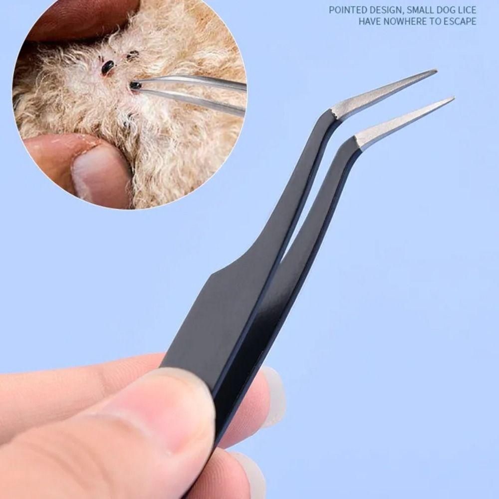 2 In 1 Dog Louse Clip Professional Pets Flea And Tick Remover Tick Remover Tweezers Tick Removal