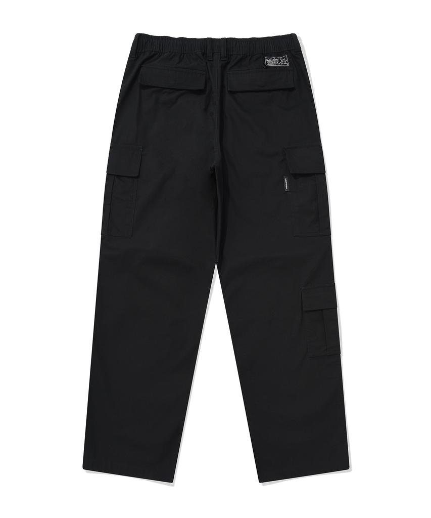 WACKY WILLY Parachute Cargo Pants Black