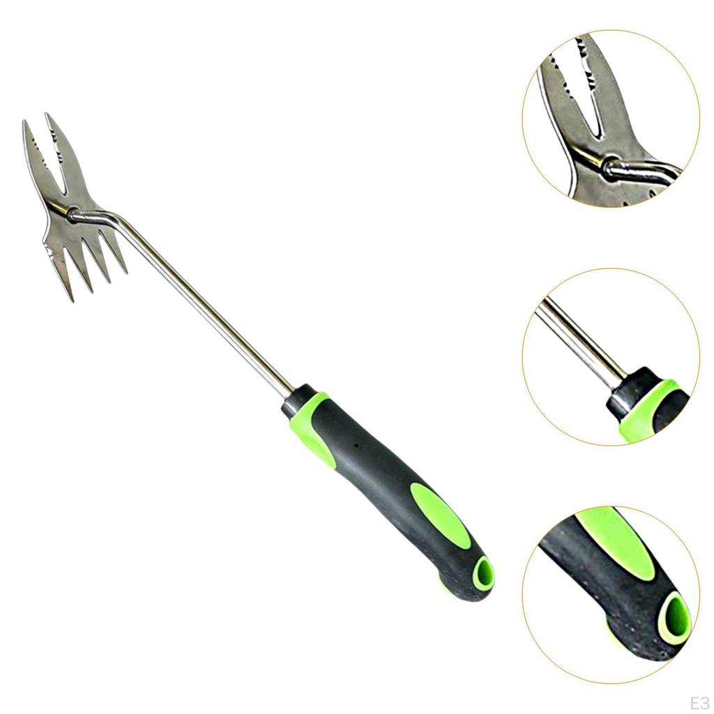Hand Weed Puller, Puller with Hook, Practical Professional Garden Tool for Pulling Out Weeds In