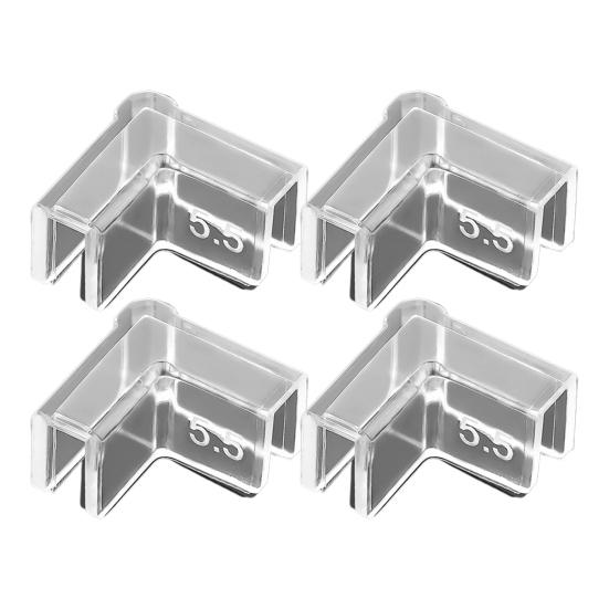 4Pcs Tank Corner Protectors Soft Easy To Use Thick Tight Fit Triangle Keep Safety PVC Transparent Design Fish Tank Protective Covers