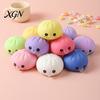 Stress Relief Toy Rice Dumpling Squeeze Soft Balls Cute Fun Fidget Blow Bubbles Shape Skin-Friendly for Adults