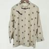 Johnature Women Vintage Linen Shirts Polka Dot Stand Long Sleeve Tops Spring Chinese Style Button Blouses