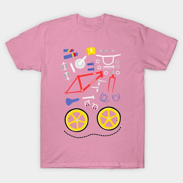 T Shirt Women Bmx Bits Harajuku Print Kawaii Tshirt Summer Short Sleeve Female T-Shirt Top Tee