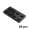 88Pcs Thin Figure Bricks Plate 3020 2x4 Dots Building Blocks Particle Educational Creative Size Compatible Brand Leduo Kid Toys