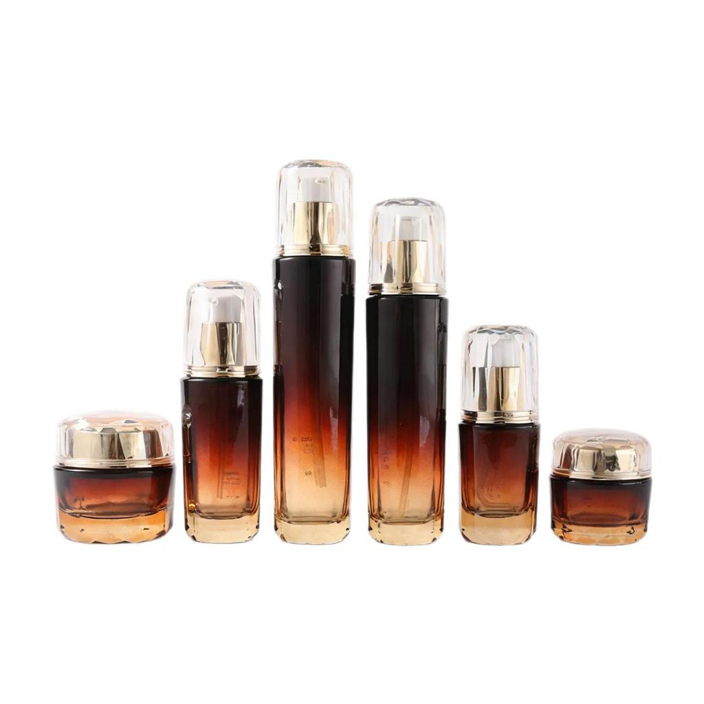 Explosion-Proof Glass Bottles: 120ml, 40ml Spray, 30ml Essence, 30g & 50g Face Cream Options Available