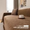 Home Pure Color Herringbone Pattern Chenille Sofa Towel Full Cover Sofa Cover Anti-cat Scratching Sofa Blanket