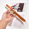 Leather Thin Belt Women'S Fashion Belt With Skirt Simple And Trendy Thin Belt Women'S Thin Belt