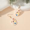 Painting Painting Plate Earrings Earrings Creative Fashion Exquisite Single-sided Printing Daily Versatile Art Earrings