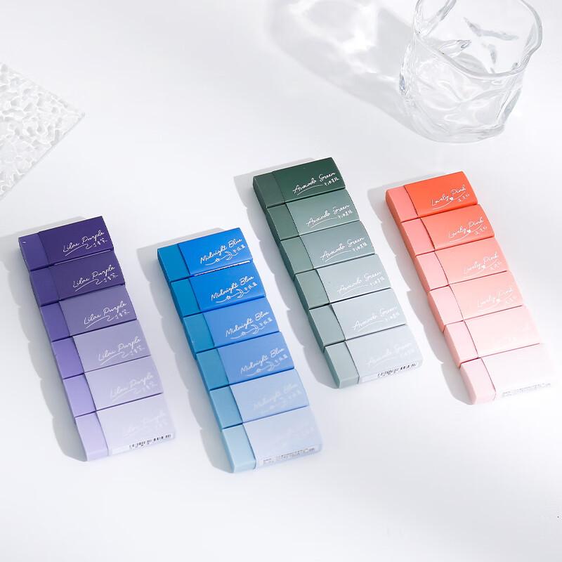 Gradient Eraser: Student Edition, Residue-Free Magic Eraser with Morandi Color Palette