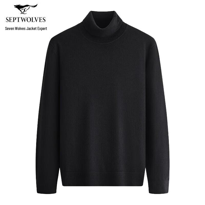 SEPTWOLVES Men s Cashmere Blend Turtleneck Sweater 3XL