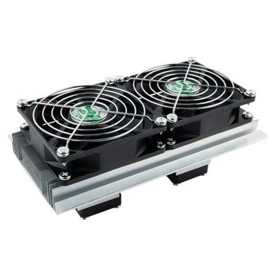Thermoelectric Peltier Refrigeration Semiconductor Cooling  Kit Double Fan