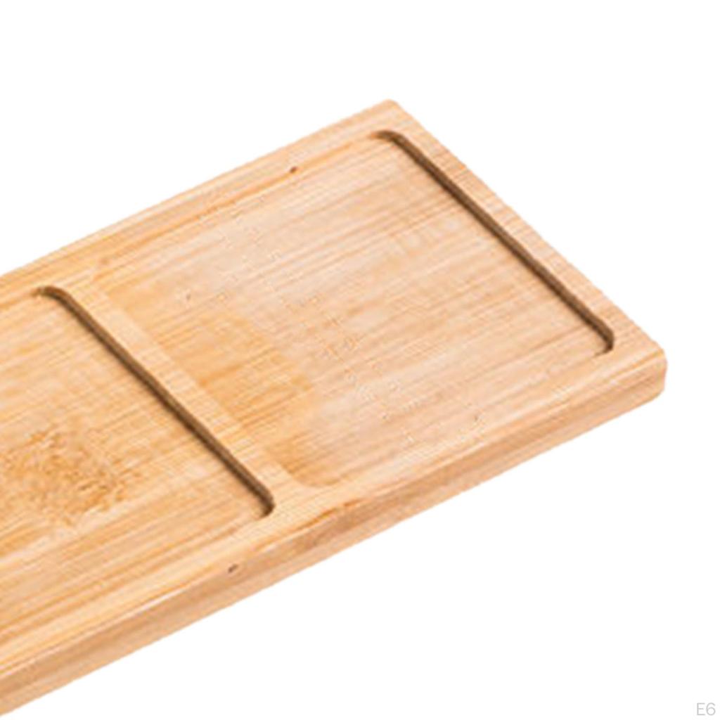 Taca łazienkowa wykonana z drewna, organizer na umywalkę, dozownik do mydła, uchwyt do domu