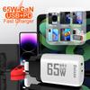 Six-Port QC3.0 30W Charger with EU/US/UK Plug for Fast Mobile Charging