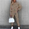 Autumn/Winter 2022 Women's Tie-dye High Neck Long Sleeve Fashion Casual Set