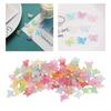 100pcs Butterfly Shape Beads Plastic Material Relaxing DIY Making Colorful Craft Beads for Jewelry Making