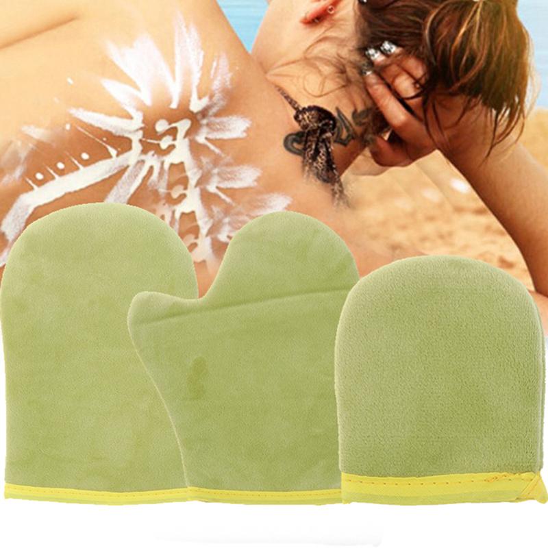New Reusable Body Self Tan Applicator Tanning Gloves Cream Lotion Mousse Body Cleaning Glove Self Body Cleaning Glove