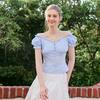 EGOIST Halterneck Ruffle Blouse Blue Es2obl07