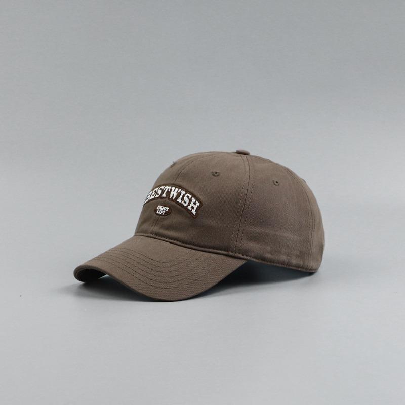 

Autumn and winter embroidered baseball cap women s soft top enlarged deep top cap men s outdoor sunshade sun protection hat кофейный