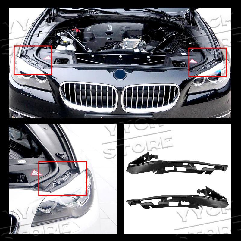 Στεγανωτικές Ταινίες Εμπρός Προβολέων Αυτοκινήτου Διακοσμητικά Αντικατάσταση Φλάντζας Προβολέα 63117240367 63117240368 Για Σειρά 5 F10 F11 F18 LCI