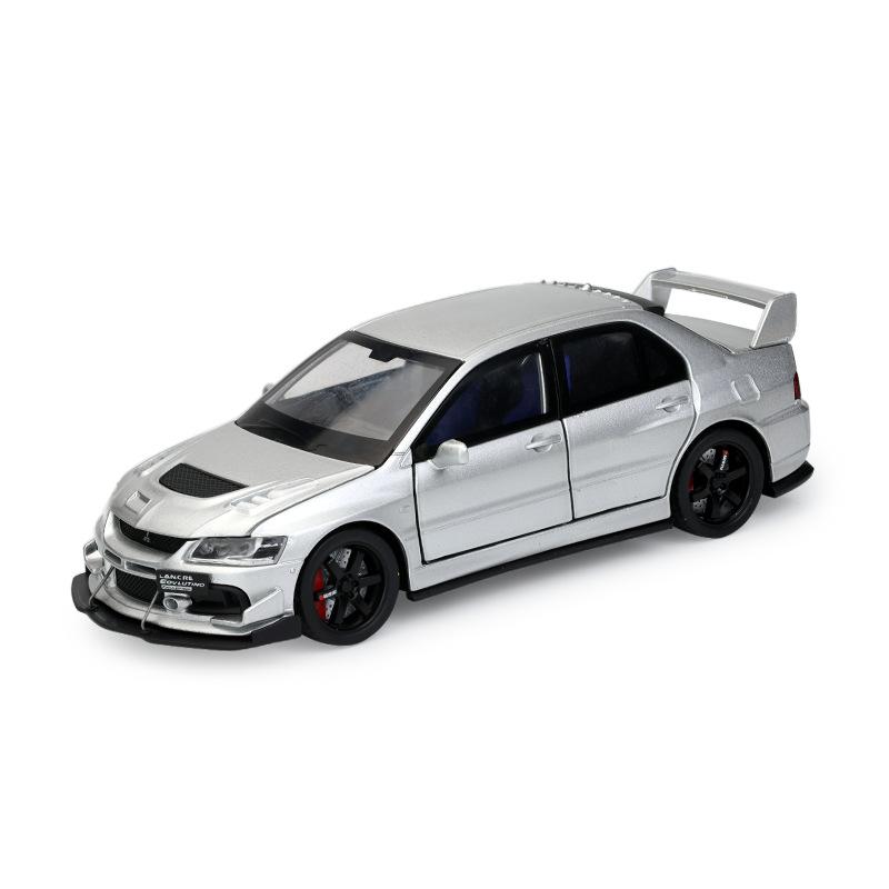 1/32 Mitsubishis Lancer Evolution Alloy Sports Car Model Diecasts Metal Racing Vehicles Car Model Sound and Light Kids Toys Gift