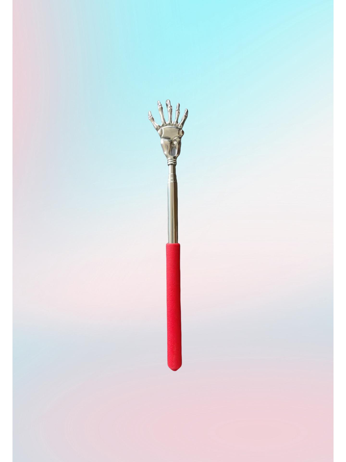Stainless Steel Telescopic Ghost Hand Back Scratcher красный