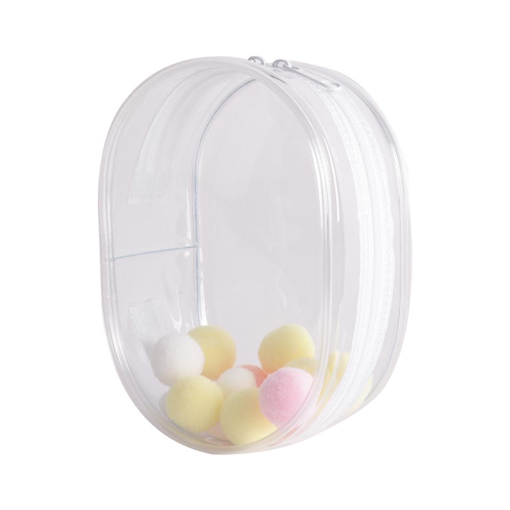 10cm Doll Stroller & Storage Bag, Transparent PVC & Cotton Display, Dustproof Hanging Bag