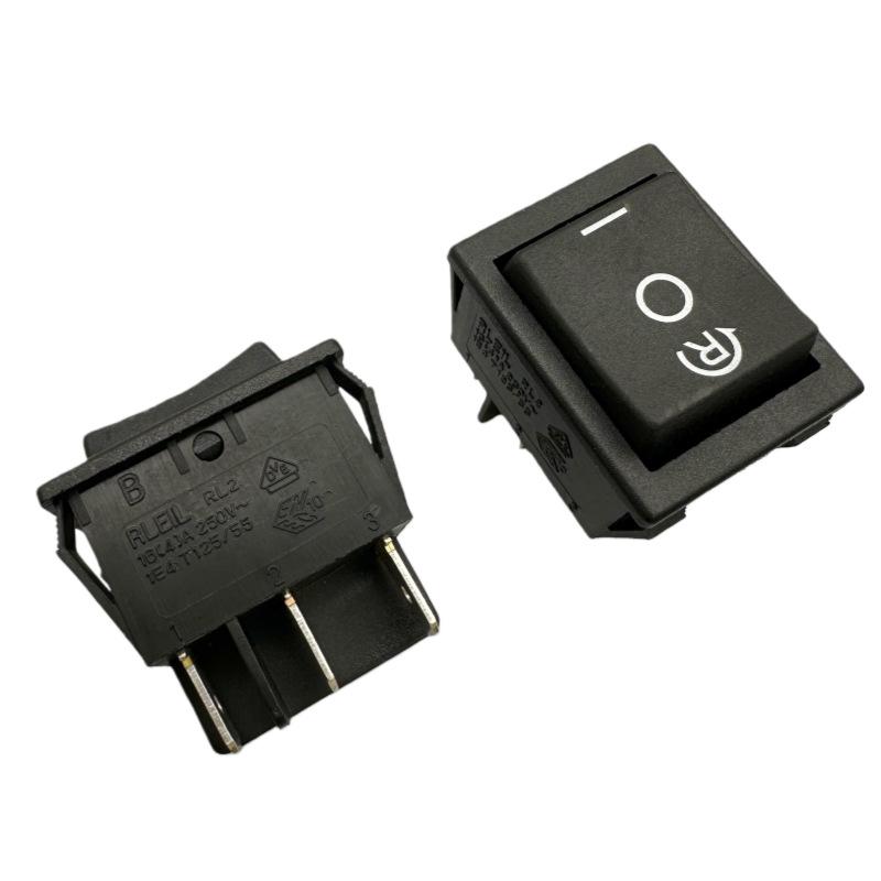 Boat-Shaped 6-Pin Rocker Switch, 3 Positions, 16A High Current Power Reset Button RL2