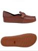 Johnature Retro Genuine Leather Soft Soled Shoes Loafers Round Toe Versatile Slip-on Women's Flat Shoes