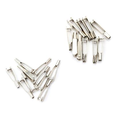 10PCS M2/M3 Metal Iron Clevis Chuck Pull Rod Connector Clamp Horn Alloy Screw Accessories Kit For RC Aircraft Car Model Plane