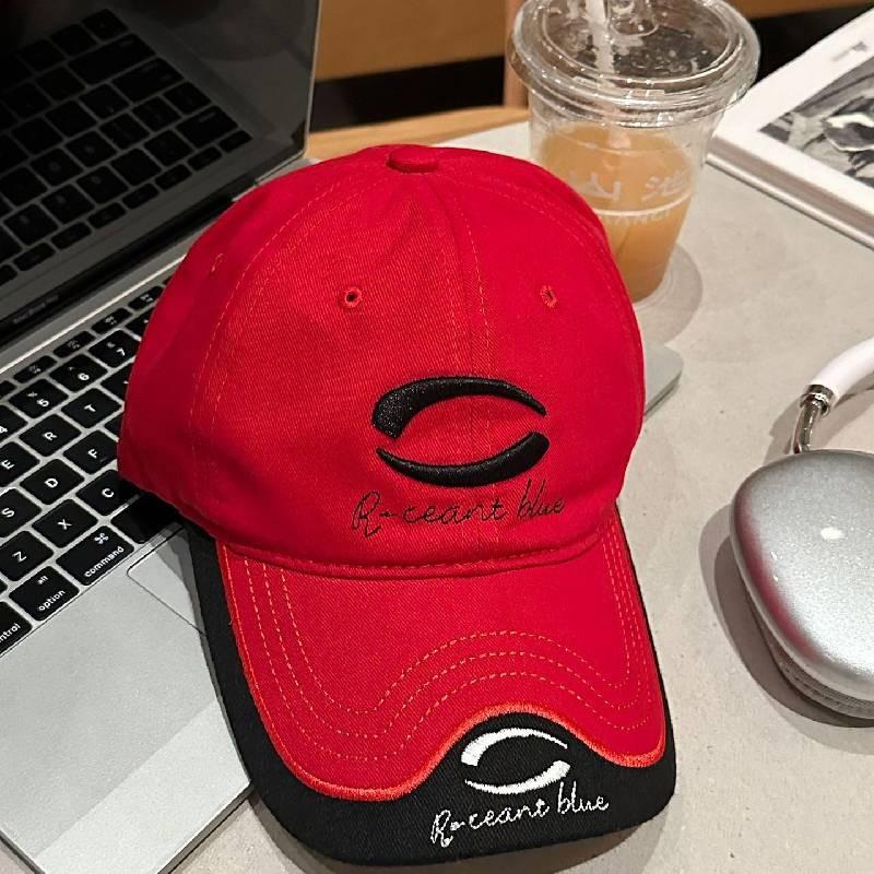 Rceant Stylish Pattern Baseball Cap Cotton Embroidered Sunshield Fashionable