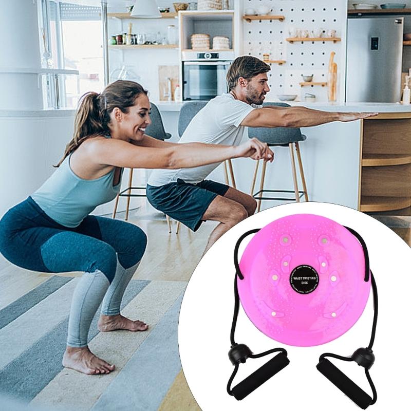 Twist Waist Disc Balance Board with Drawstrings, Body Shaping Waist Twisting Disc Fitness Waist Wriggling Plate