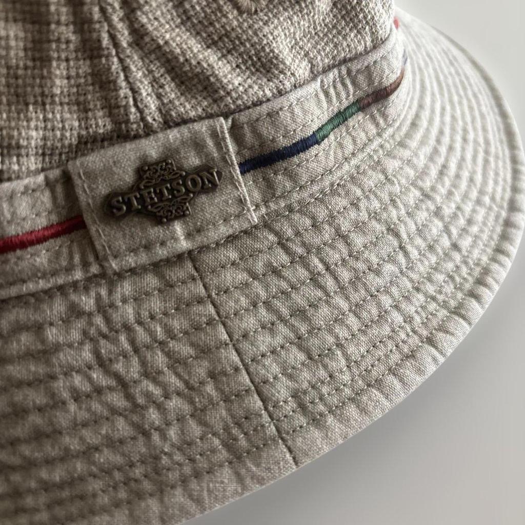 Used Made In Japan STETSON Safari Hat Bakeha LL (59.5)