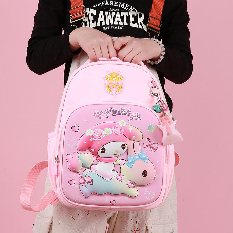 New Cartoon Kindergarten Elsa Princess Backpack Lightweight Spine-Protecting Small Backpack Cute Large-Capacity Children'S Backpack