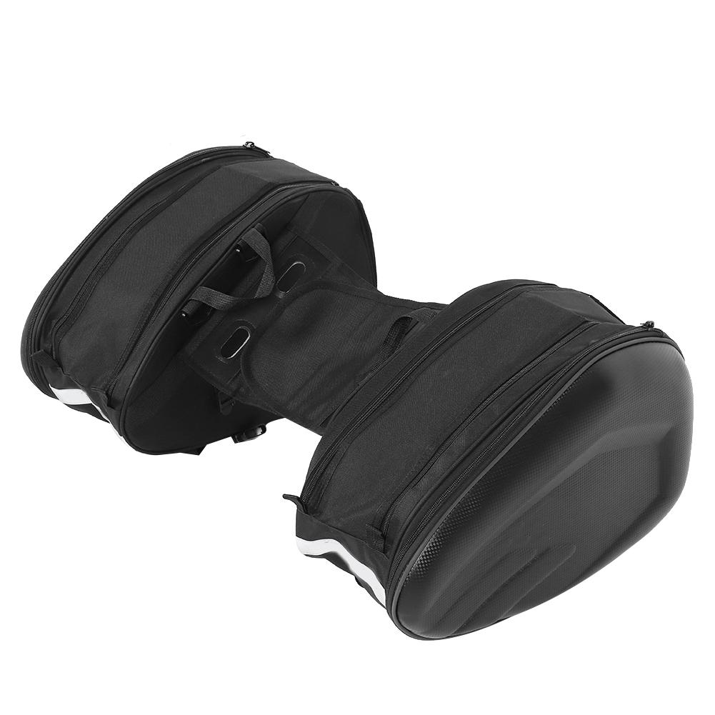 2PCS Motorcycle Saddle Bag Waterproof Side Seat Helmet Luggage 58L for Travelling Cycling Motocross Camping