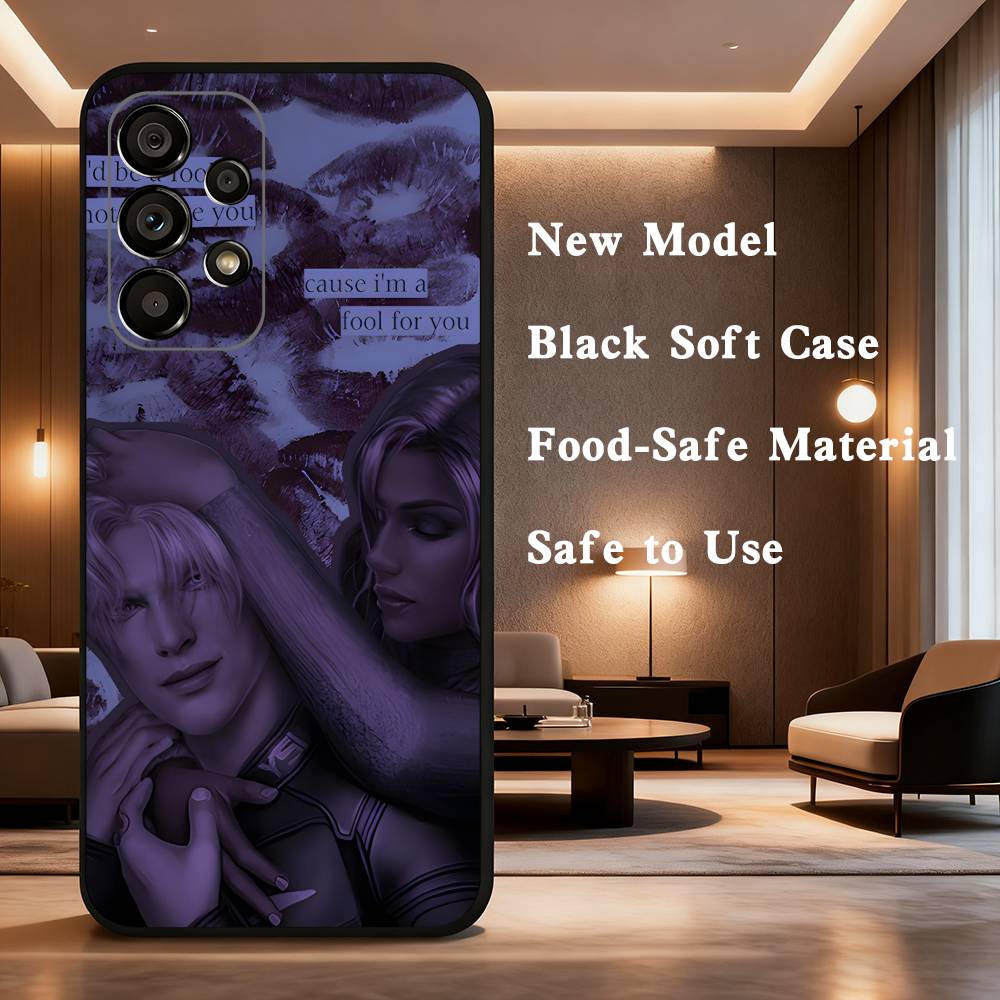 Game Romance Clubs For Samsung Galaxy A53,31,52,72,41,Note,J7,8,9,5G,22,73,32,71, Soft Black Silicone Case