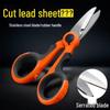 Stainless Steel Sawtooth Fishing Scissors for Line, Lure, and Lead Sheets