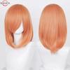 40cm Medium Basic Anime Cosplay Wig Bang Blond  Black White Red Pink Green Brown Gold Blue Heat Resistant Synthetic Hair Wigs