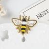 Trendy Animal-Themed Bee Enamel Alloy Brooch